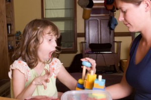 special needs girl with therapist special needs girl with therapist